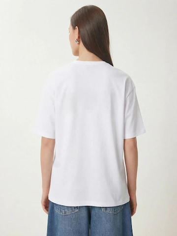 Maglia extra large di Happiness İstanbul in bianco