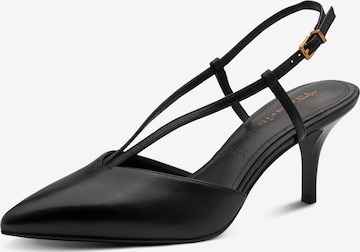 Escarpins à bride arrière Tamaris en noir : devant