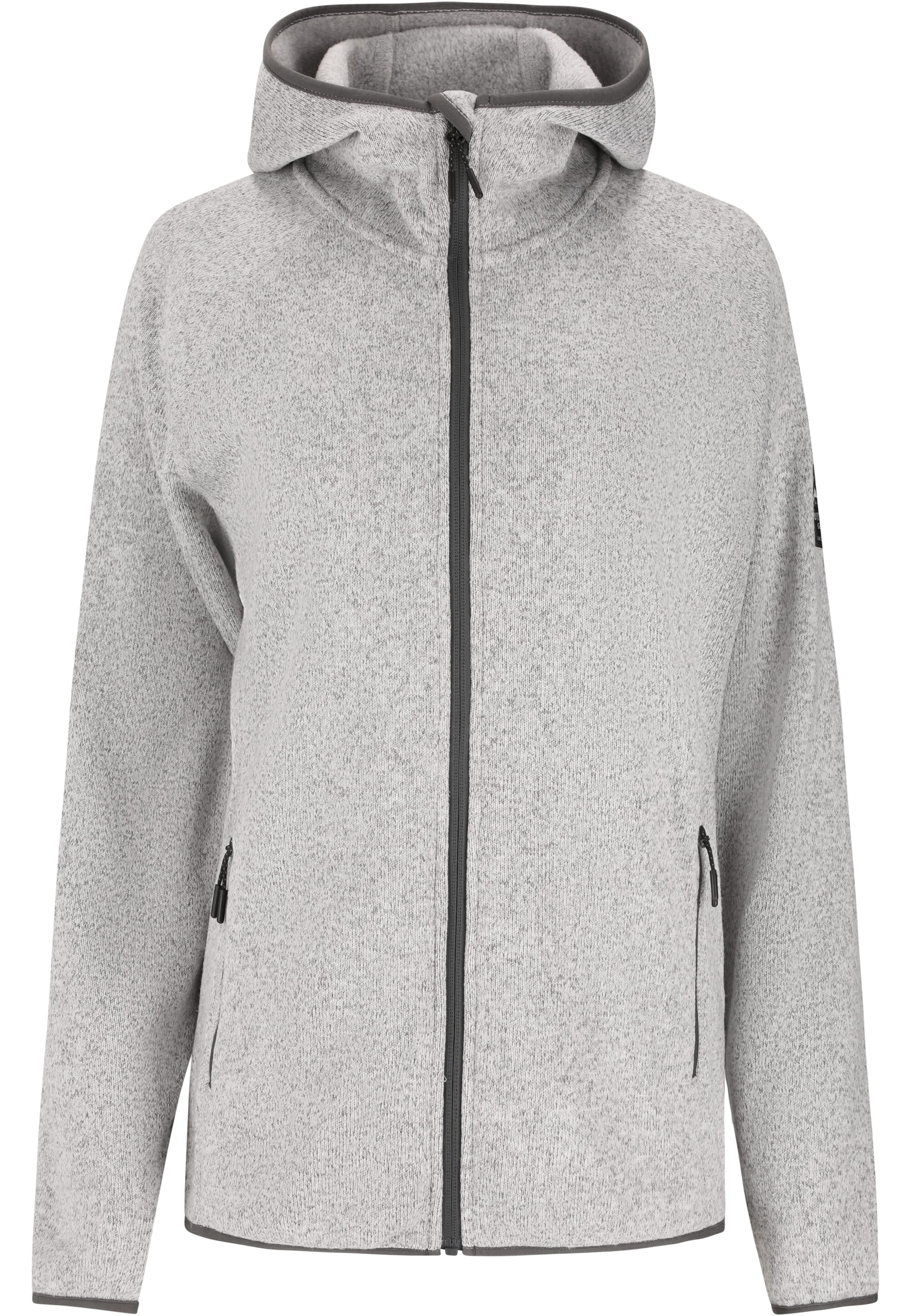 Whistler Fleece jacket 'Wolven' in Grey: front