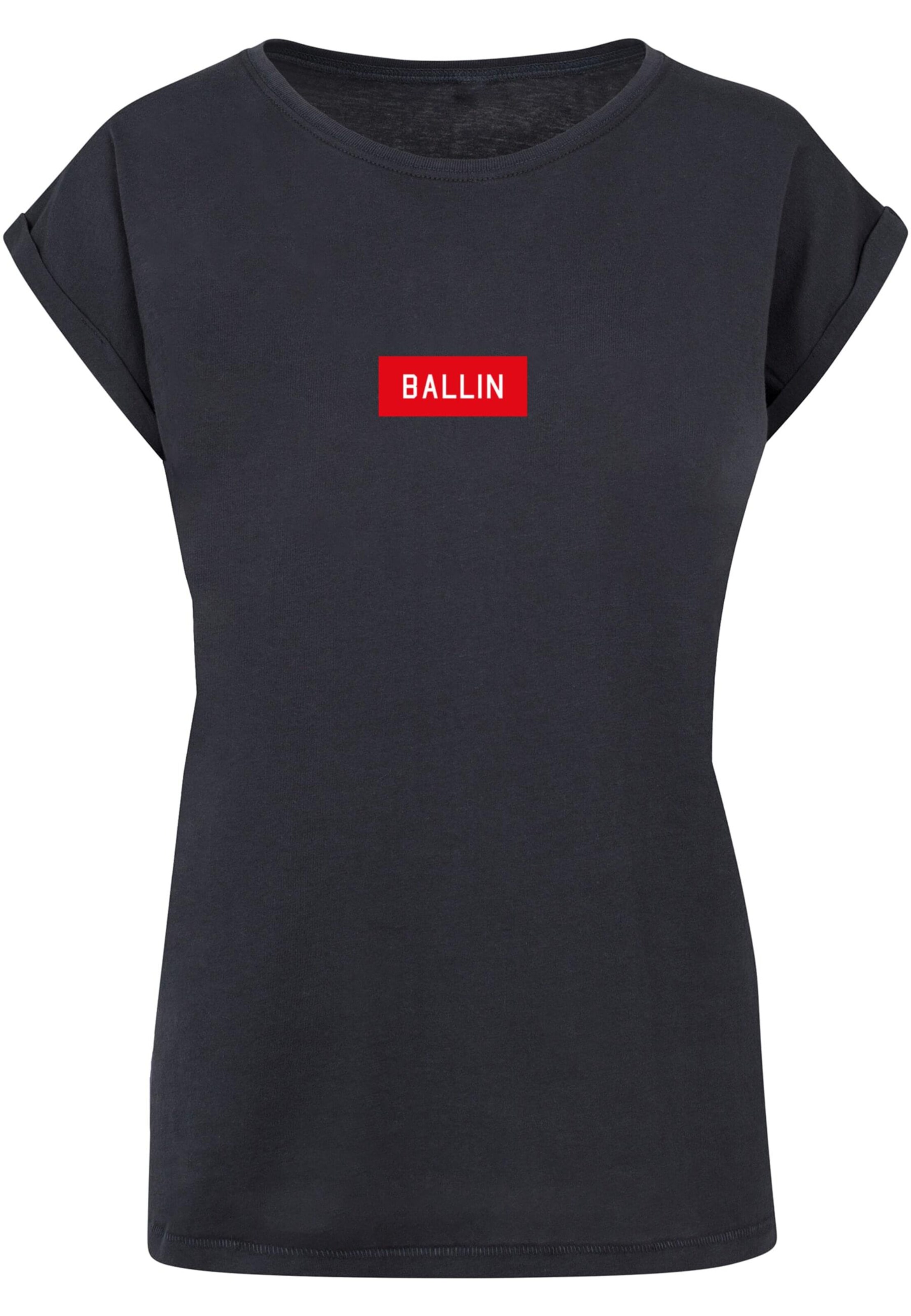 Mister Tee Shirt 'Ballin' in Blue: front