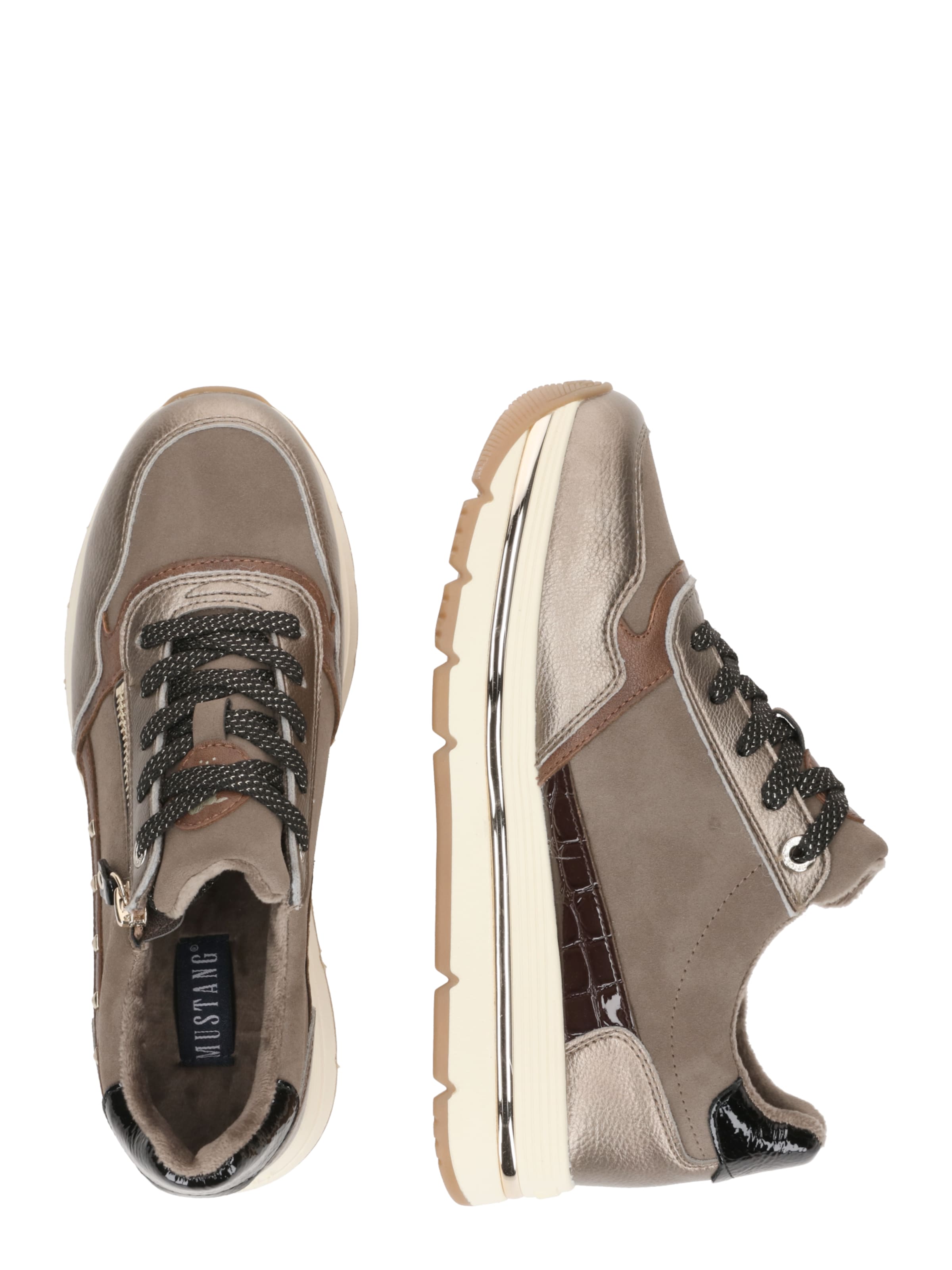 MUSTANG Спортивная обувь на шнуровке 'Mustang' в Серый
