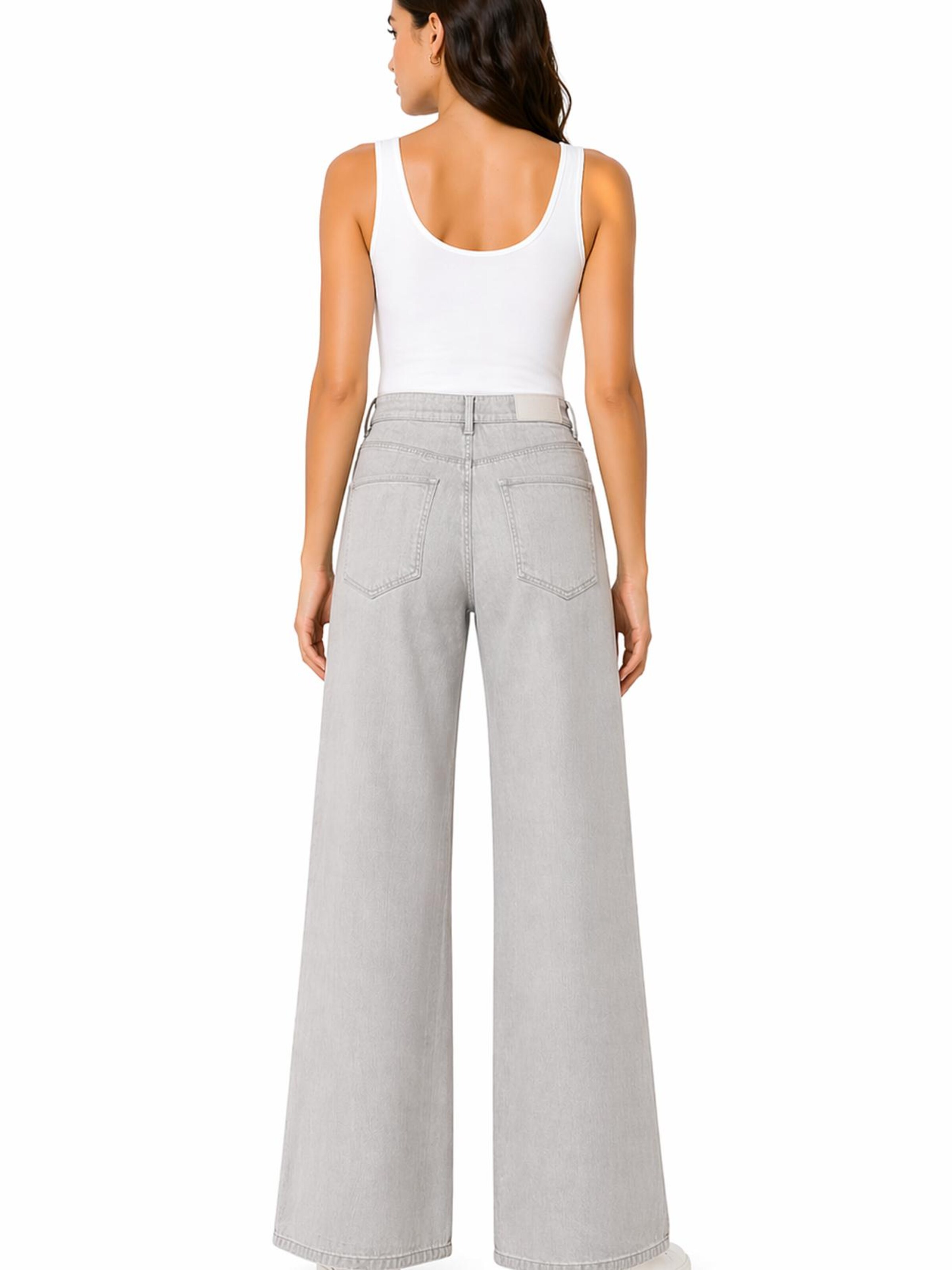 YAYA Wide Leg Jeans‌ in Grau