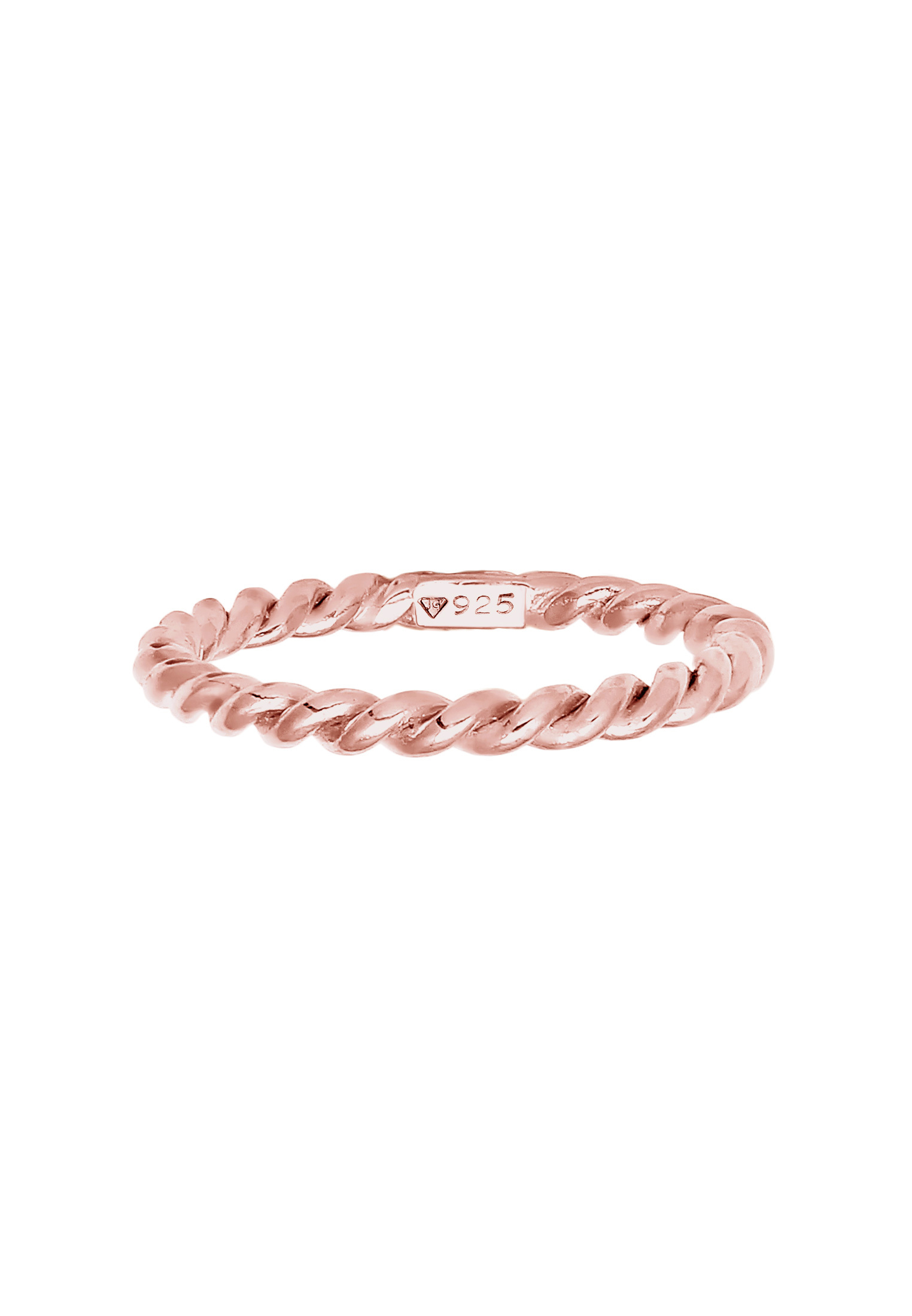 Nenalina Ring Twisted in Gold, Rosegold 