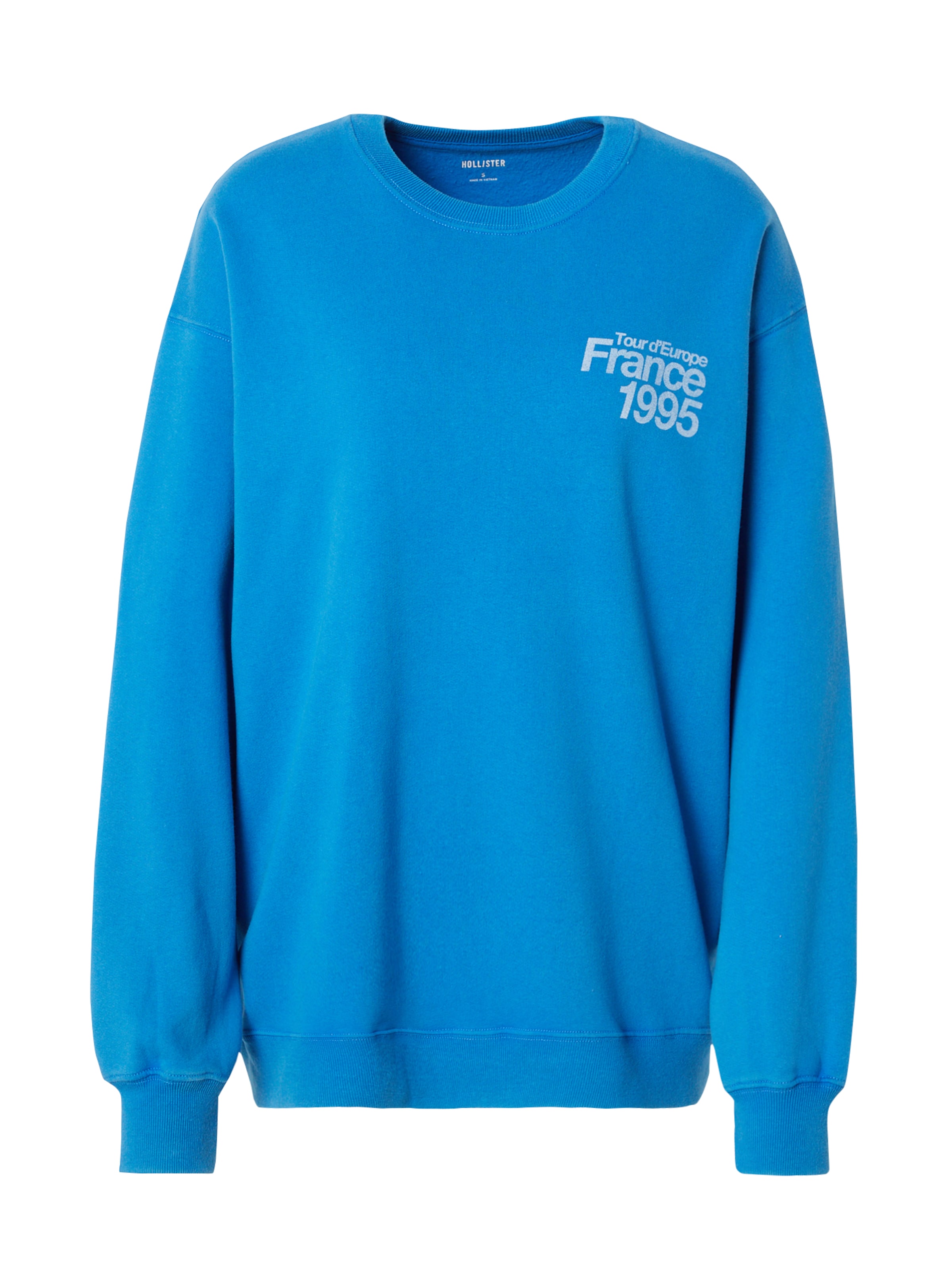 HOLLISTER Суичър в синьо: отпред