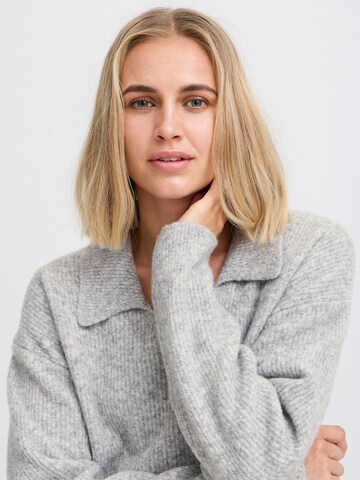 PULZ Jeans Pullover 'Astra' in Grau