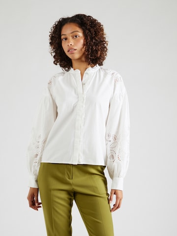 VILA ROUGE Блуза 'FAYE' в бяло: отпред