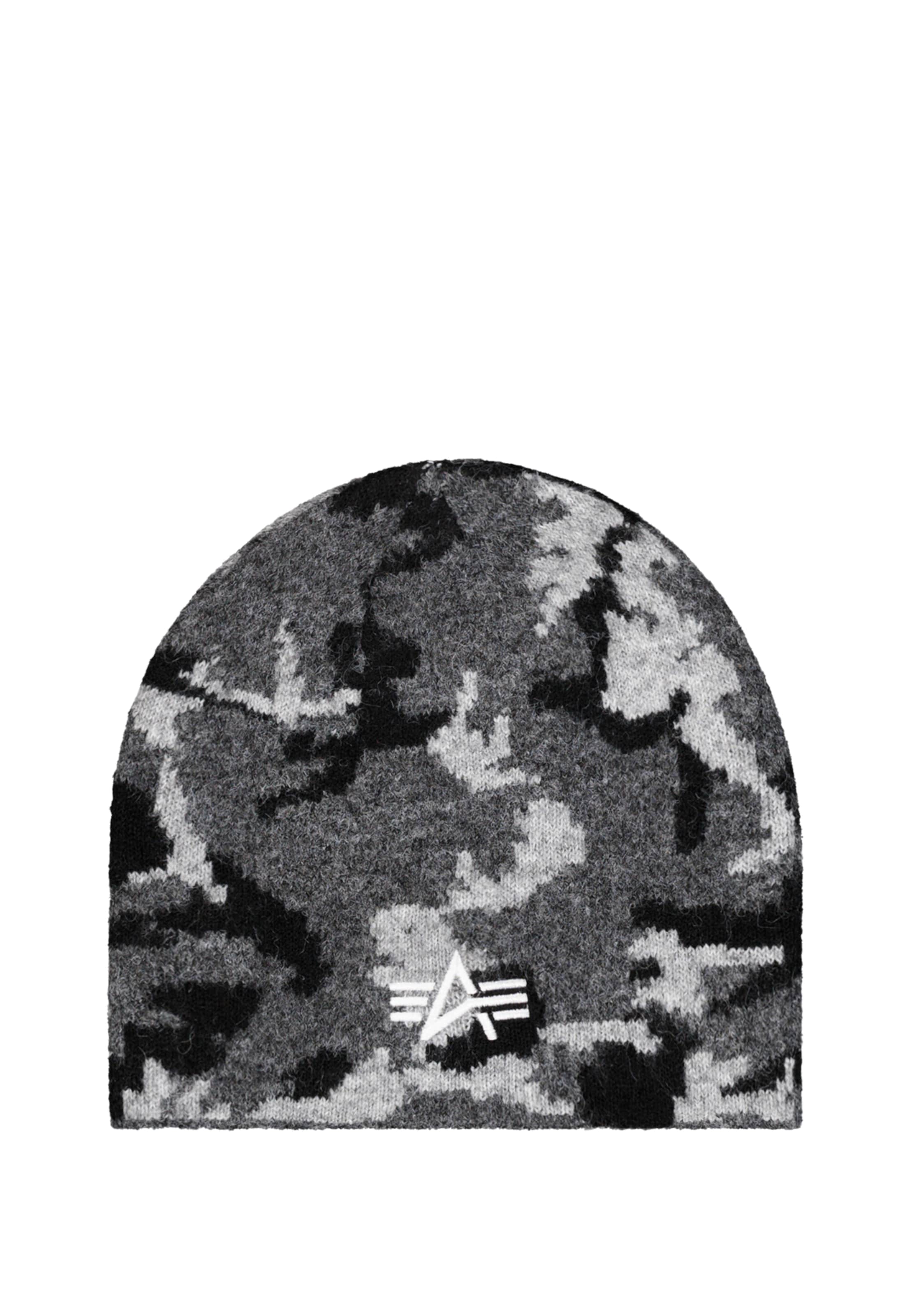 ALPHA INDUSTRIES Pipo 'Cone' värissä musta: etupuoli