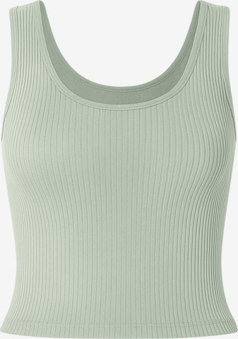 Top 'RIBBIA' di fashionshowcase in verde: frontale