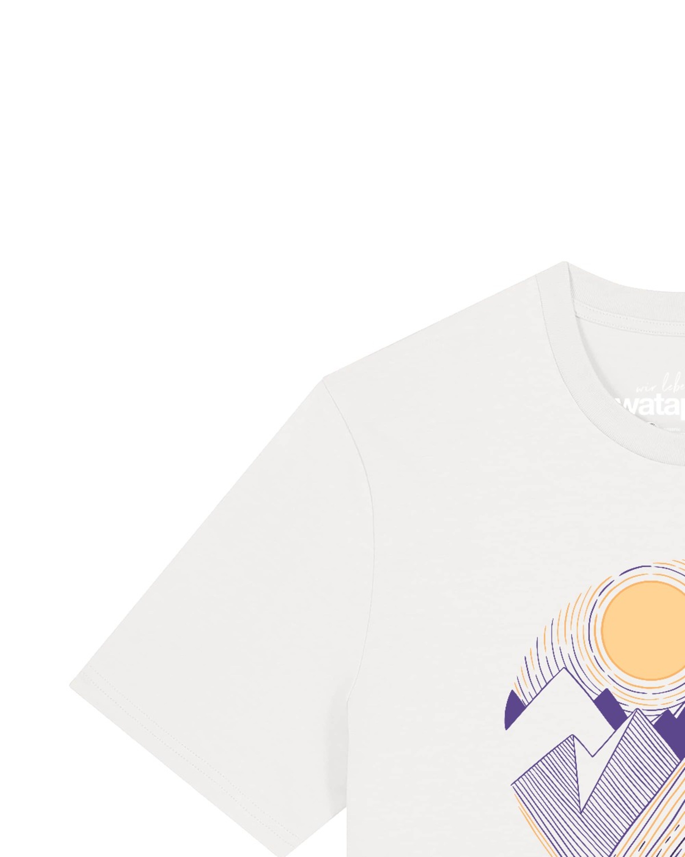 Watapparel Shirt ' Geometric Landscape 3 ' in Wit