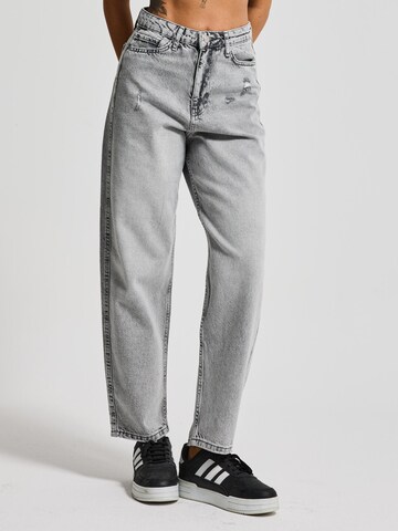 IT'S BASIC Loosefit Jeans 'June Relaxed Mid Rise Jeans' in Grijs