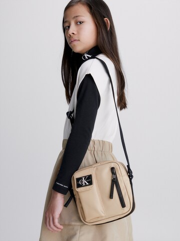 Sac Calvin Klein Jeans en beige : devant