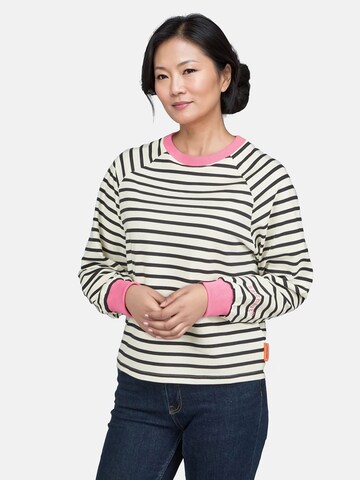 salzhaut Sweatshirt 'Unsebulk' in Wit: voorkant