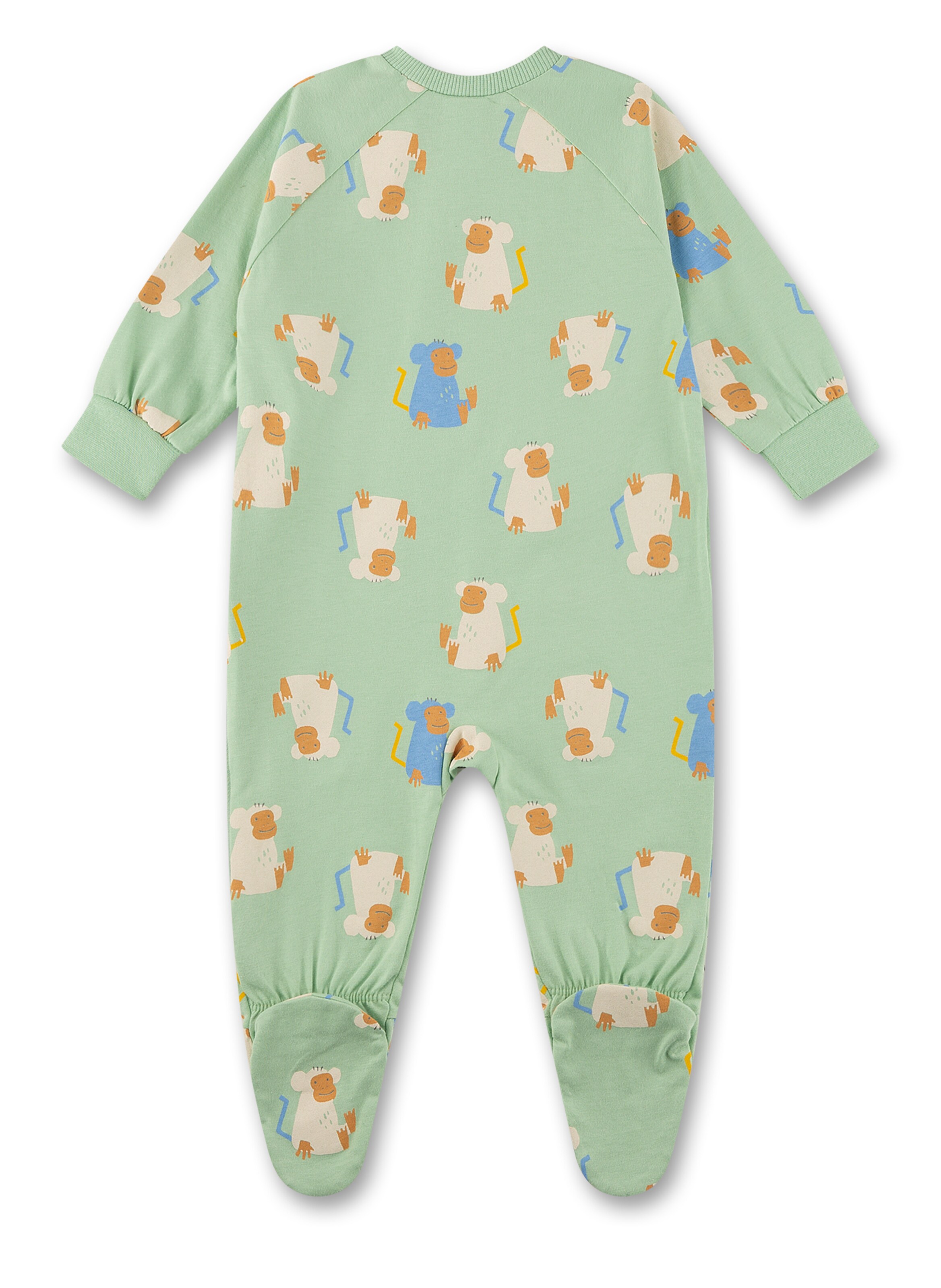 Tutina / body per bambino 'Affe' di Sanetta in verde