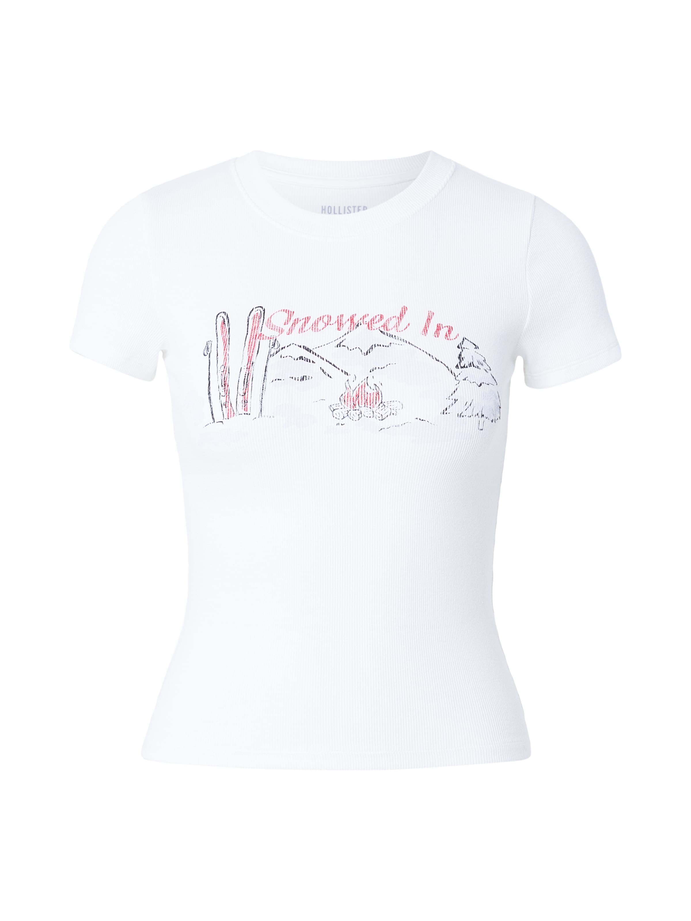 T-shirt HOLLISTER en blanc : devant