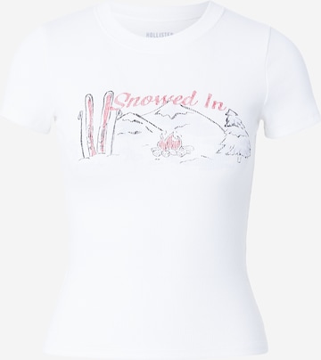 HOLLISTER - Camiseta en blanco: frente