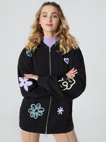 florence by mills exclusive for ABOUT YOU Sweatjacke 'Phoenix' - (OCS) in Schwarz