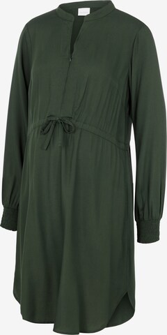 Robe-chemise 'Zion Lia' MAMALICIOUS en vert : devant