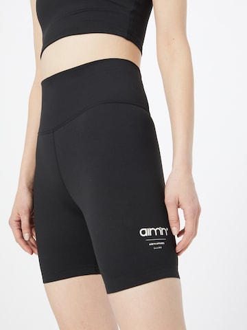 aim'n - Skinny Calças de desporto em preto