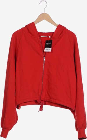 WEEKDAY Sweatshirt & Zip-Up Hoodie in L in Red: front