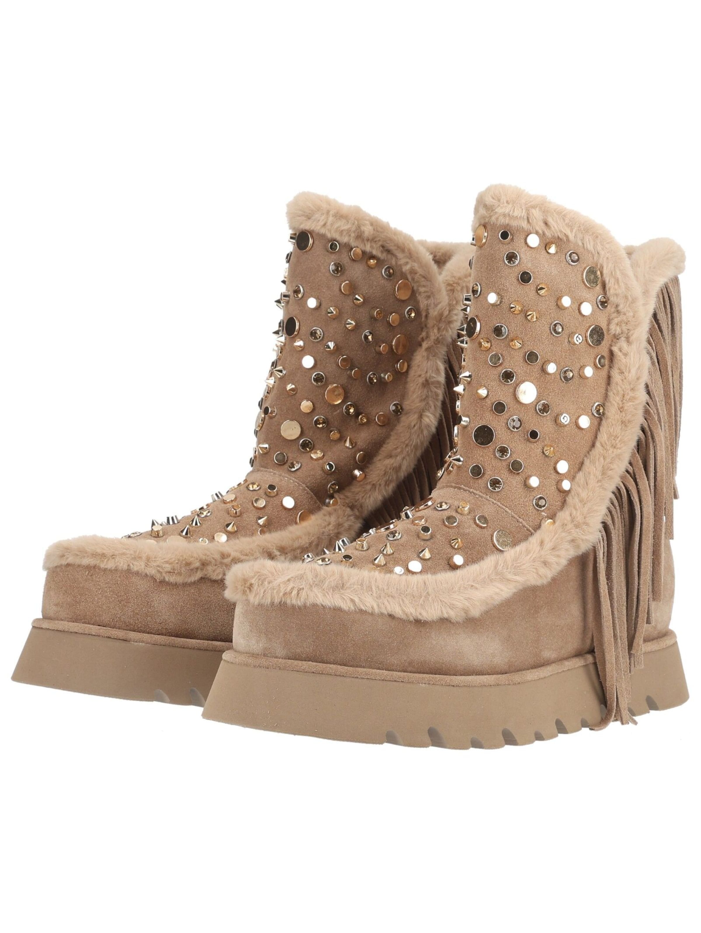 Alma En Pena Boots in Beige