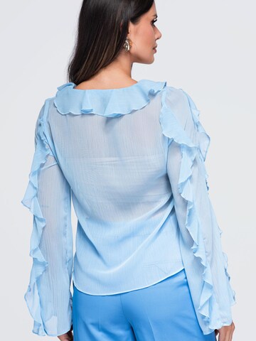 Ombre - Blusa en azul
