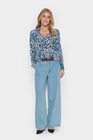 SAINT TROPEZ Bluse 'Eda' in Blau