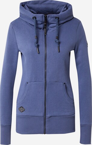 Ragwear Zip-Up Hoodie 'NESKA' in Blue: front