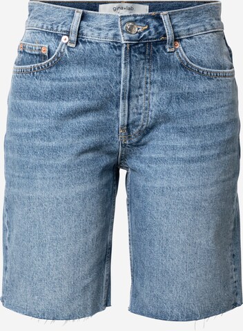 Gina Tricot Regular Jeans i blå: forside