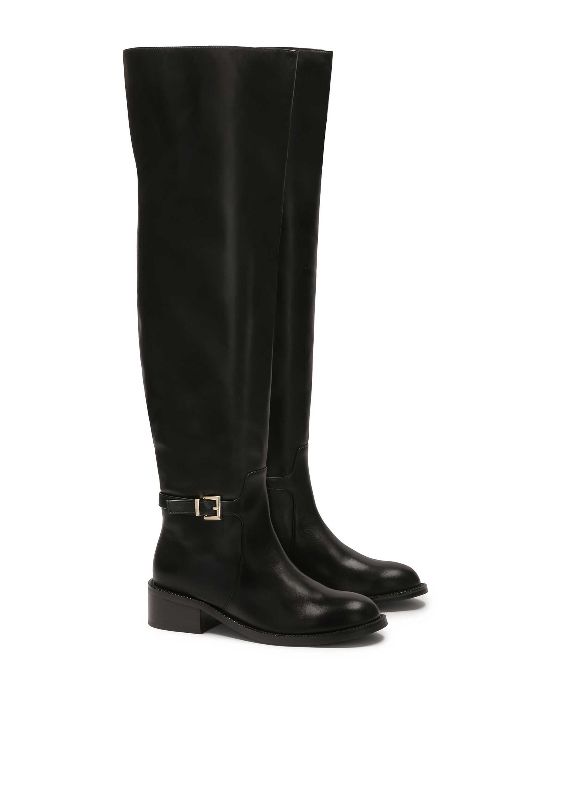 Kazar Ботуши над коляното в черно
