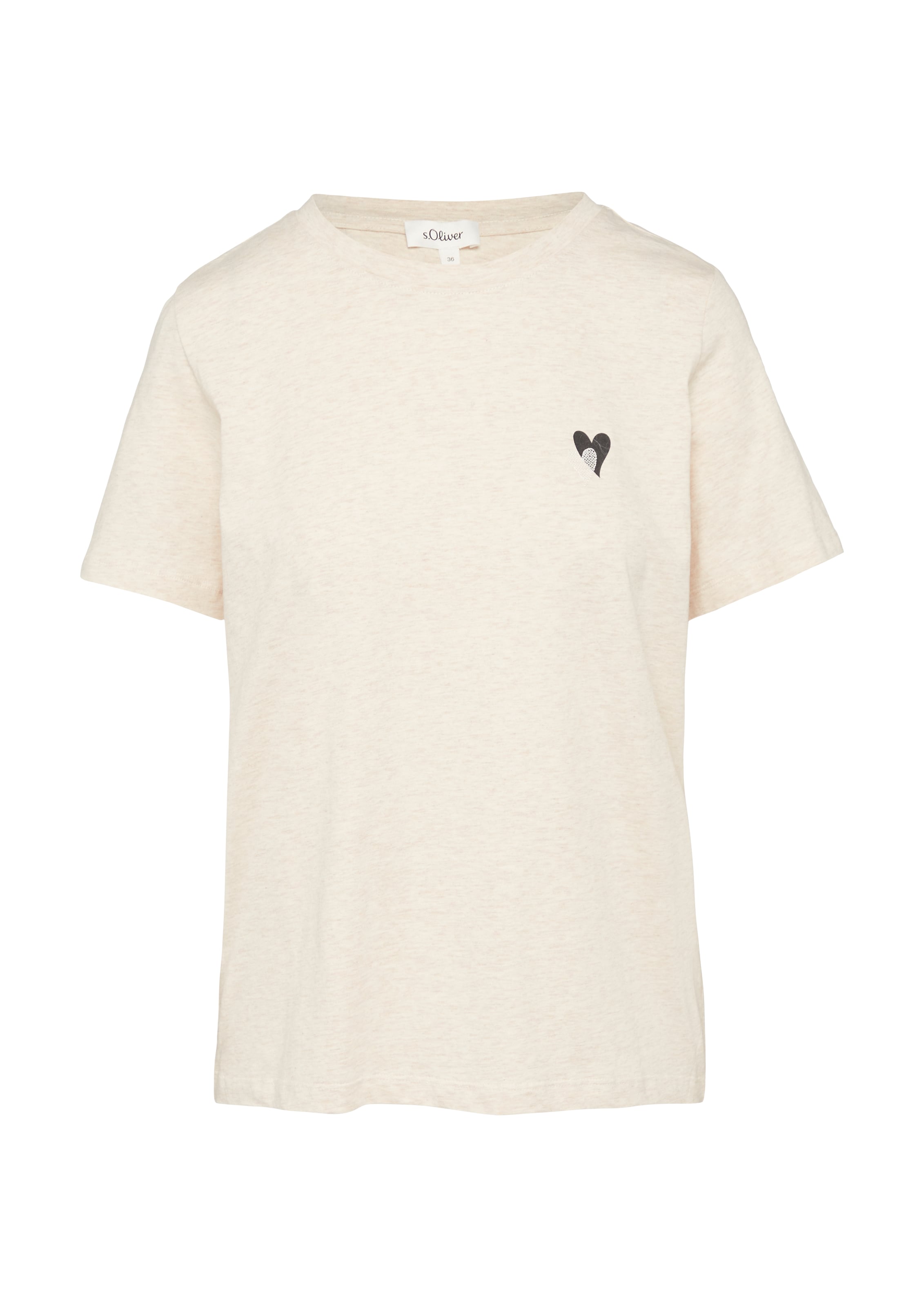 s.Oliver Shirt in Beige: voorkant