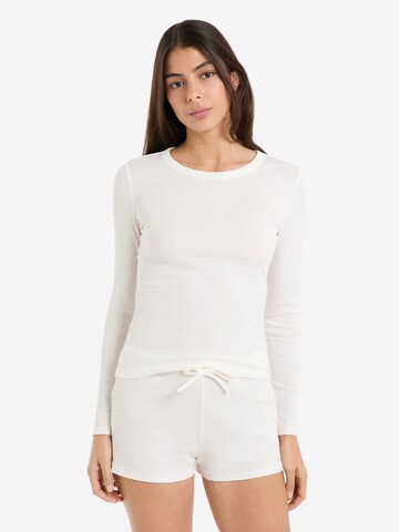 ETAM Pajama Shirt in White: front