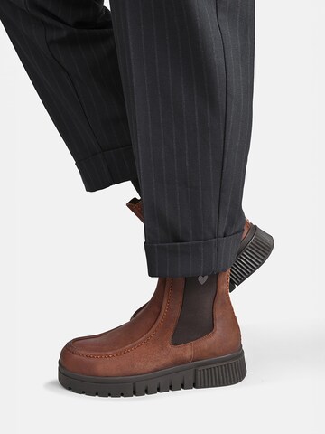 Crickit Chelsea Boots 'Uldina' in Braun: Vorderseite