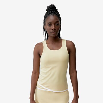 Born Living Yoga Sports Top 'Smash' in Yellow: front