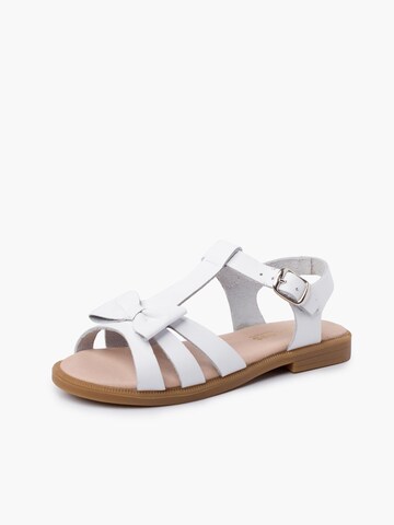 Sandales Pisamonas en blanc : devant