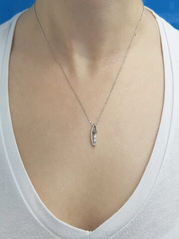 EinStein Diamant Necklace in Silver