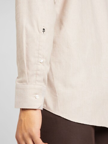 SEIDENSTICKER - Ajuste regular Camisa de negocios en beige