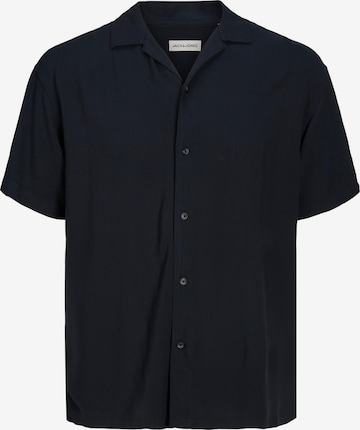JACK & JONES Button Up Shirt 'Jeff' in Black: front