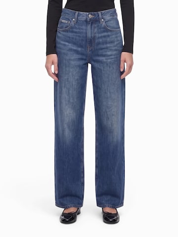 Wide Leg Jean Calvin Klein Jeans en bleu : devant