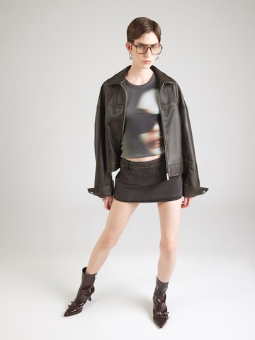 WEEKDAY Skirt 'Cats Mini' in Grey