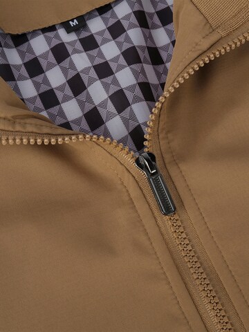 YOUTHUP Between-Season Jacket 'Stehkragen' in Brown