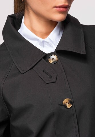 Ombre Between-seasons coat in Black