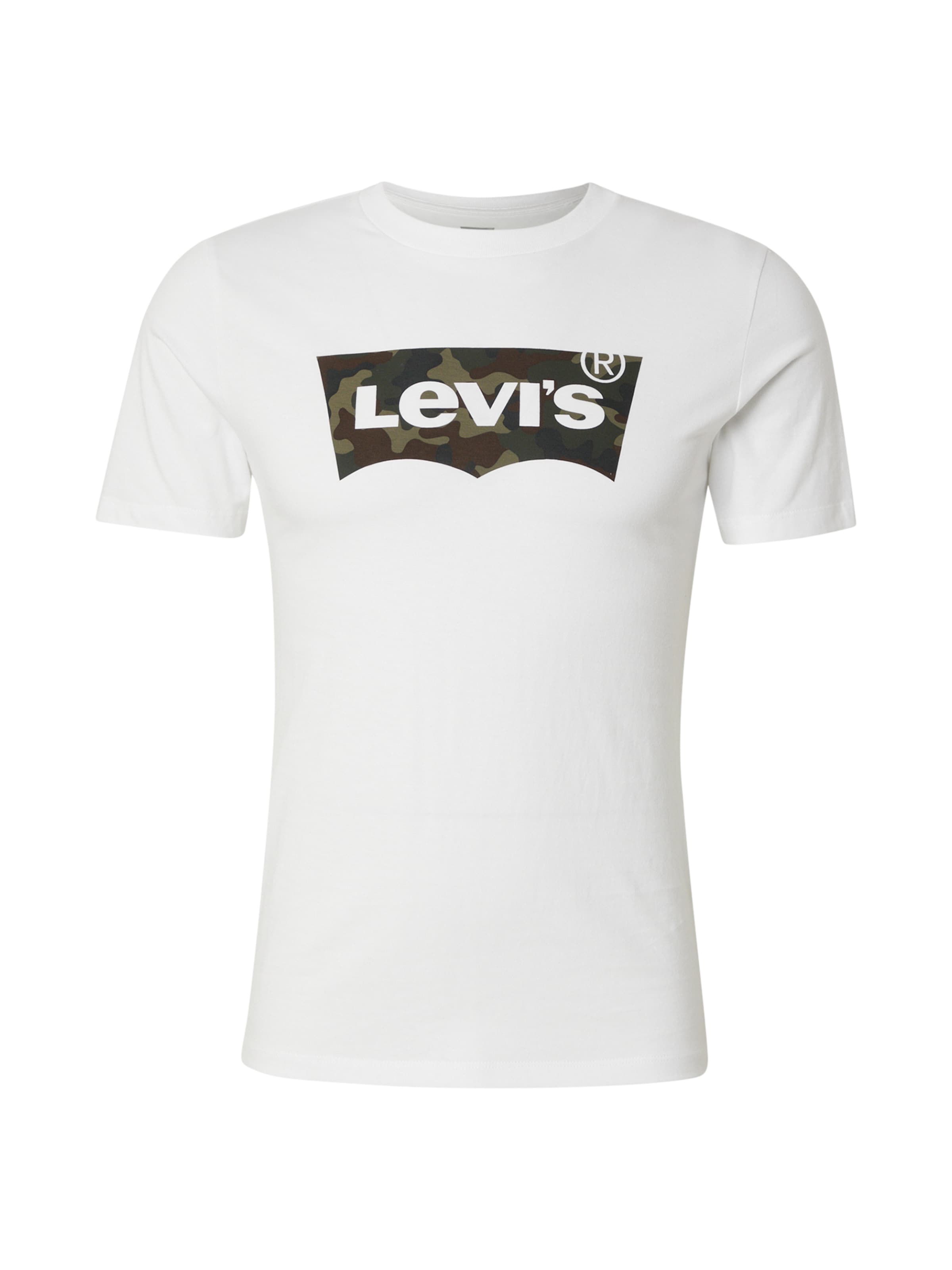 LEVI'S ® Тениска 'Original Housemark Tee' в бяло: отпред