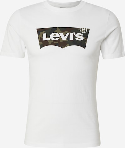 LEVI'S ® Paita 'Original Housemark Tee' värissä tummanruskea / khaki / tummanvihreä / valkoinen, Tuotenäkymä