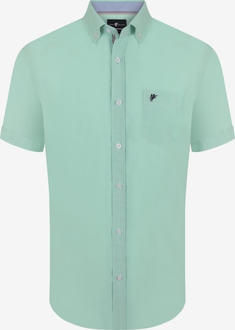 DENIM CULTURE - Camisa 'Arlen' en verde: frente