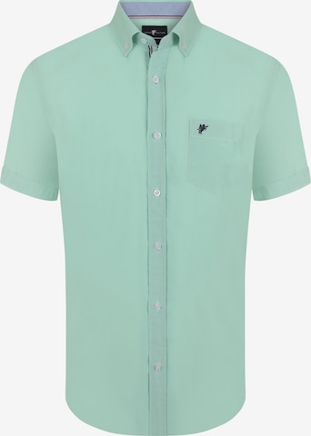 DENIM CULTURE Regular fit Button Up Shirt 'Arlen' in Green: front