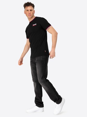 LONSDALE Póló 'Quin' - fekete