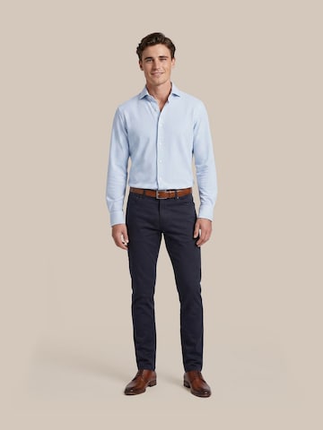 Profuomo Slim fit Overhemd 'Sky Blue' in Blauw
