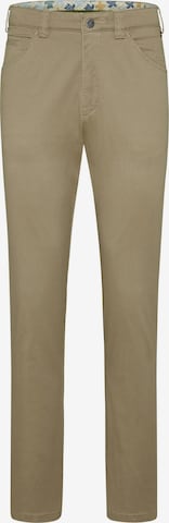 MEYER Regular Chino Pants 'Dublin' in Brown: front