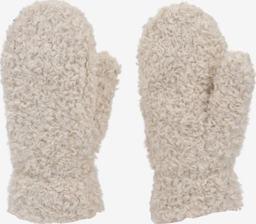 styleBREAKER Fäustlinge 'Teddy Fäustlinge mit Fleece Futter' in Beige: Vorderseite