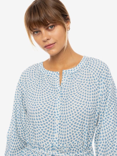Pink Label Ljetna haljina 'BEACHWEAR LONG VISTA BLUE & CREAM' veličine 36 u svijetloplava, Pregled proizvoda